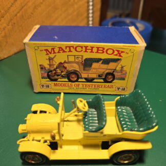 Yellow and Green Matchbox Car