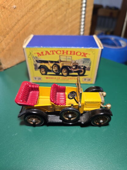 Yellow and Red Matchbox Car - Image 3