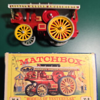 Red and Yellow Matchbox Car.